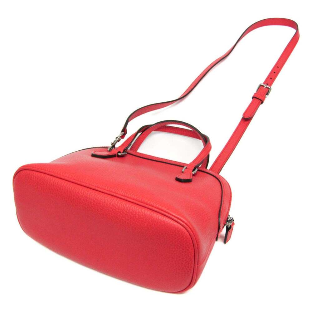 GUCCI Red Leather Shoulder Bag - Picture 3 of 15